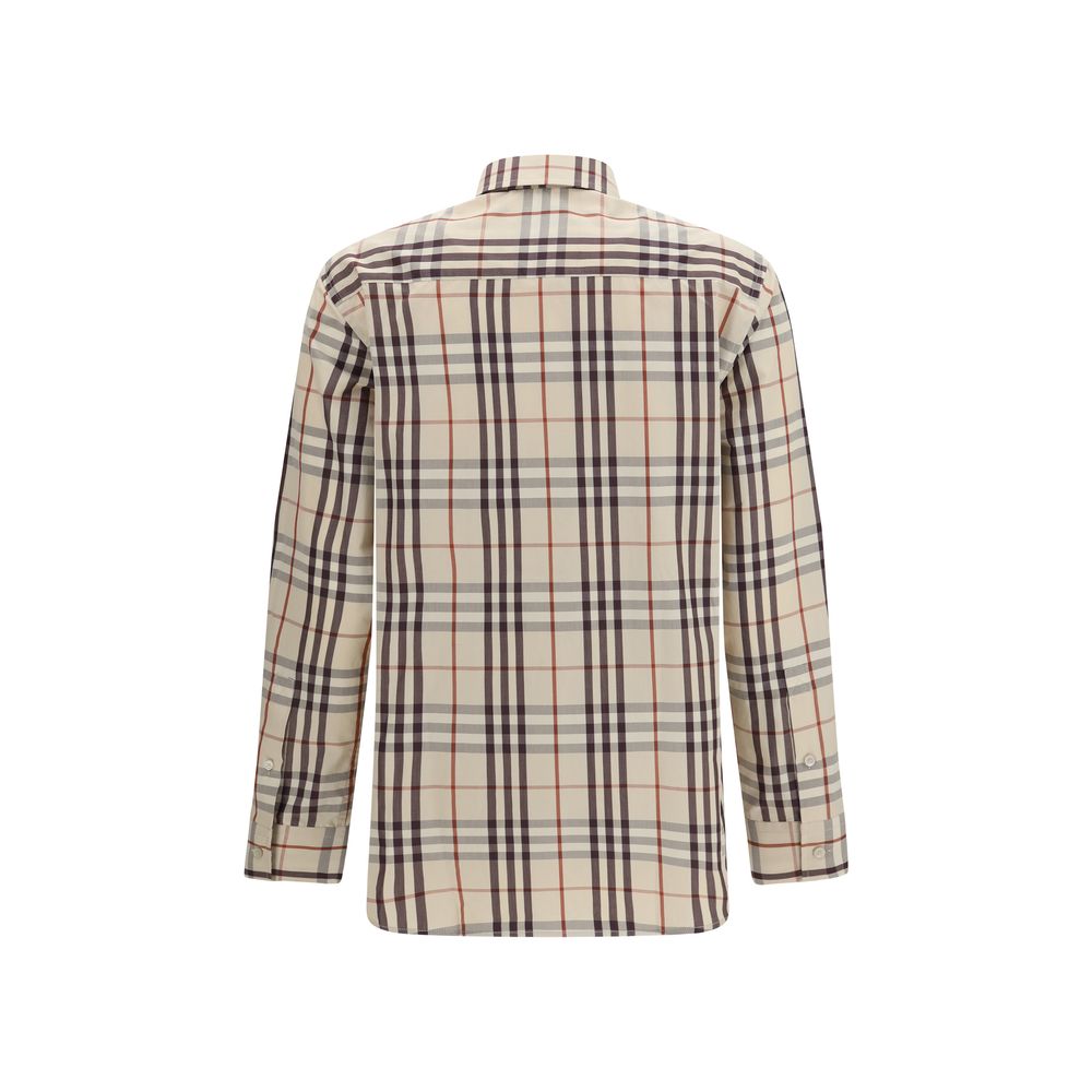 Burberry Shirts - Beige Cotton Pattern Shirt