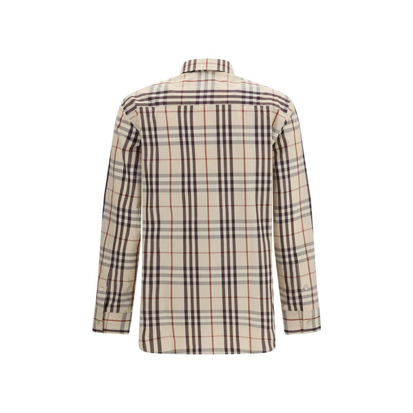 Burberry Shirts - Beige Cotton Pattern Shirt