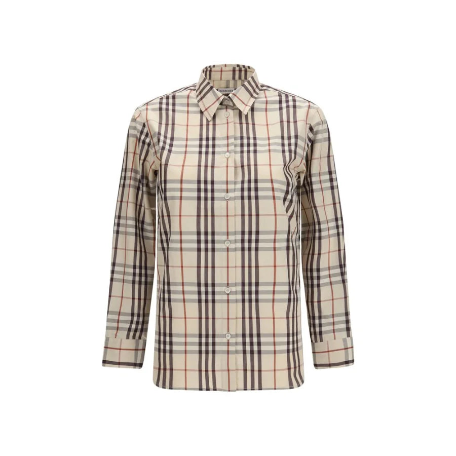 Burberry Beige Cotton Pattern Shirt