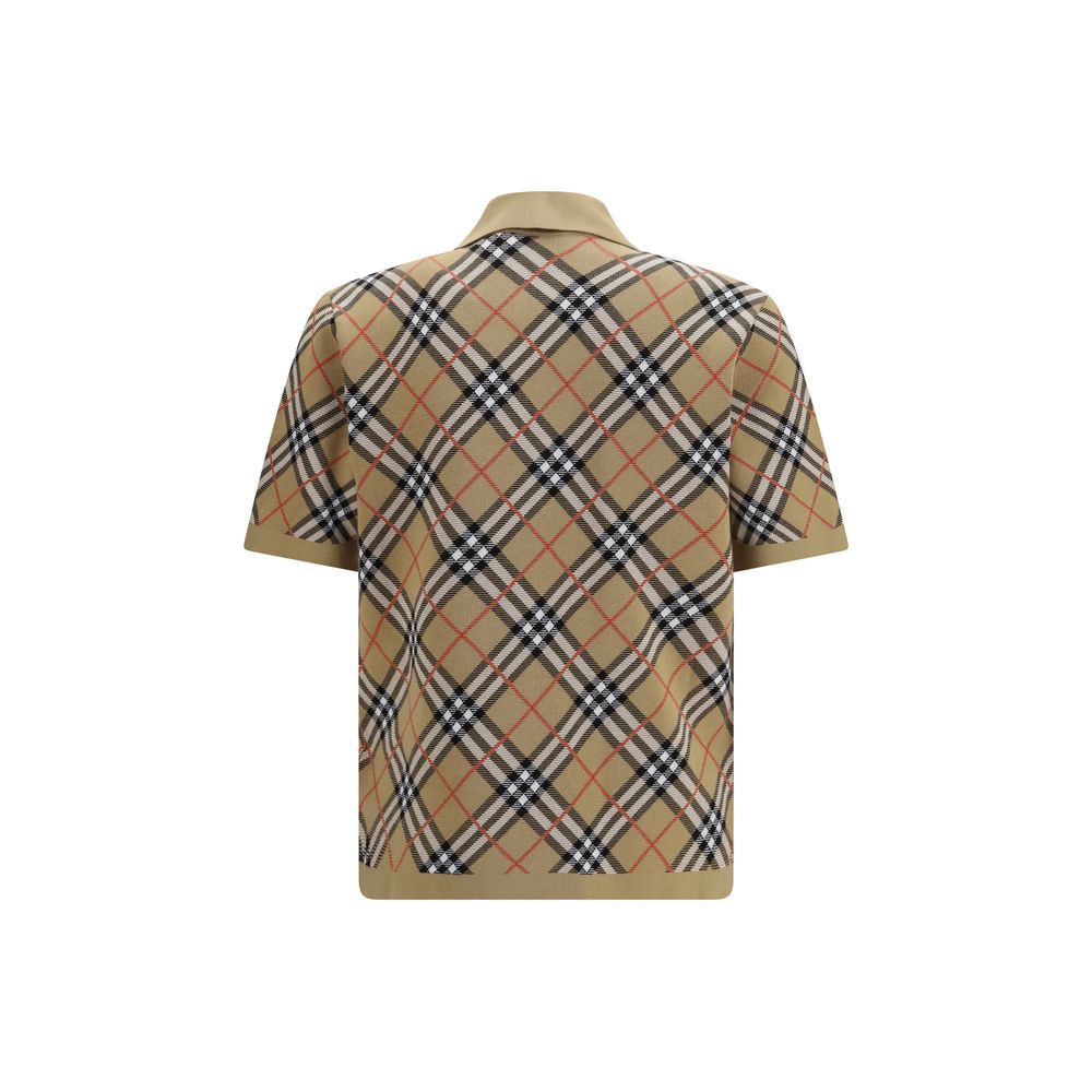 Burberry Beige Cotton Polo Shirt