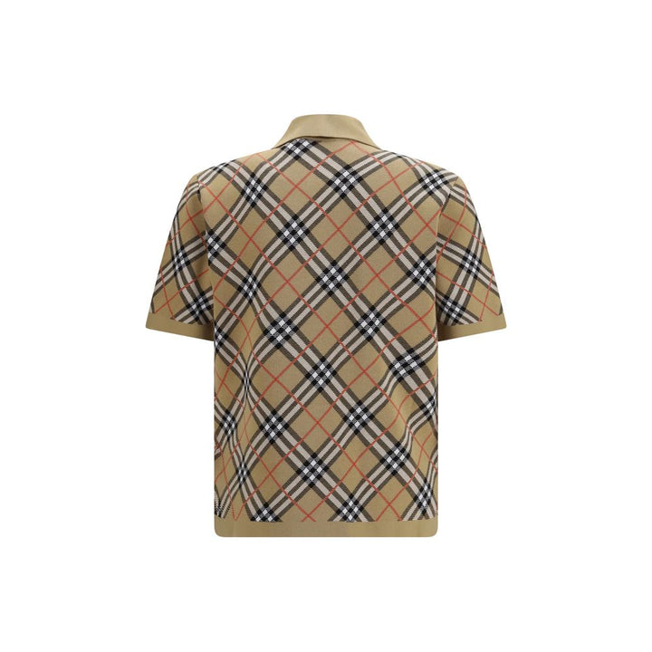 Burberry Beige Cotton Polo Shirt