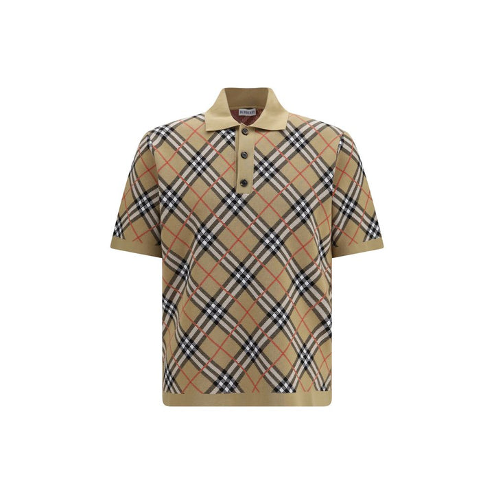 Burberry Beige Cotton Polo Shirt