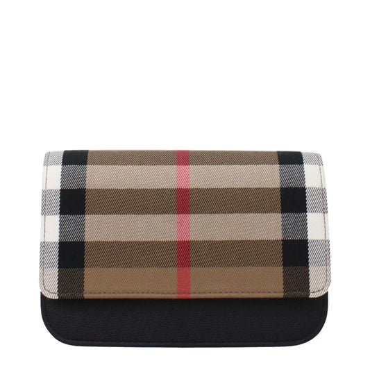 Burberry Beige Fabric Clutch Bag