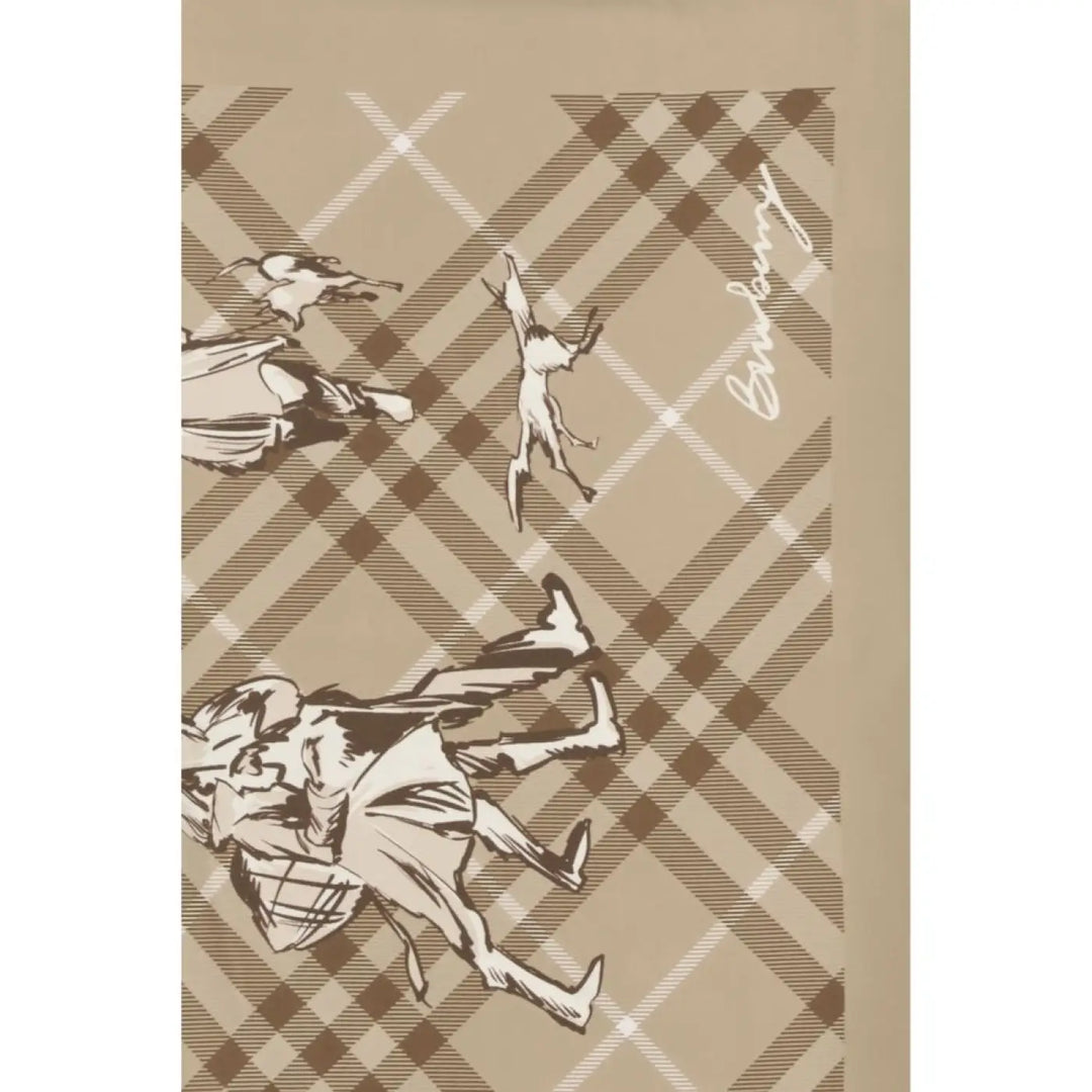 Burberry Beige Silk Scarf