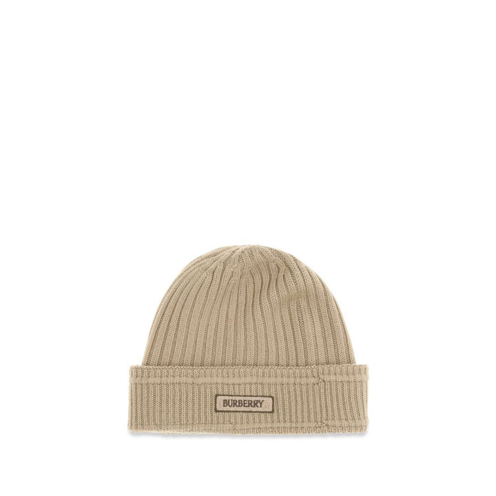 Burberry Beige Wool Oves Aries Beanie