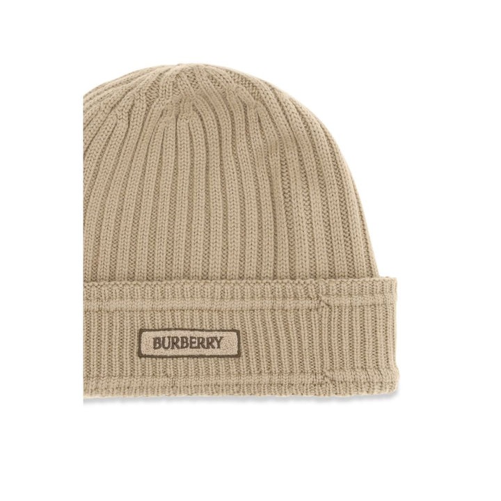 Burberry Beige Wool Oves Aries Beanie