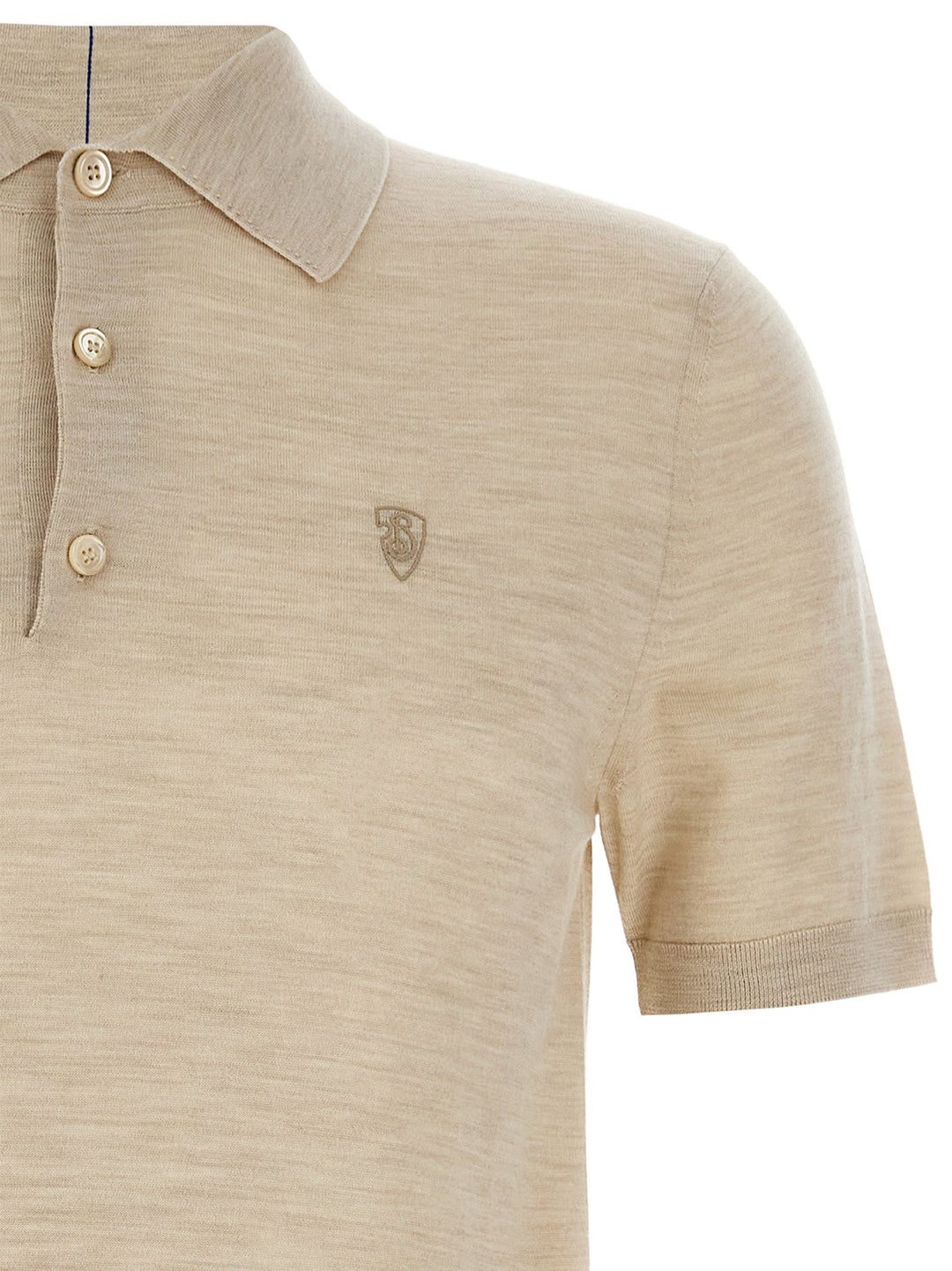 Burberry Beige Wool Polo Shirt