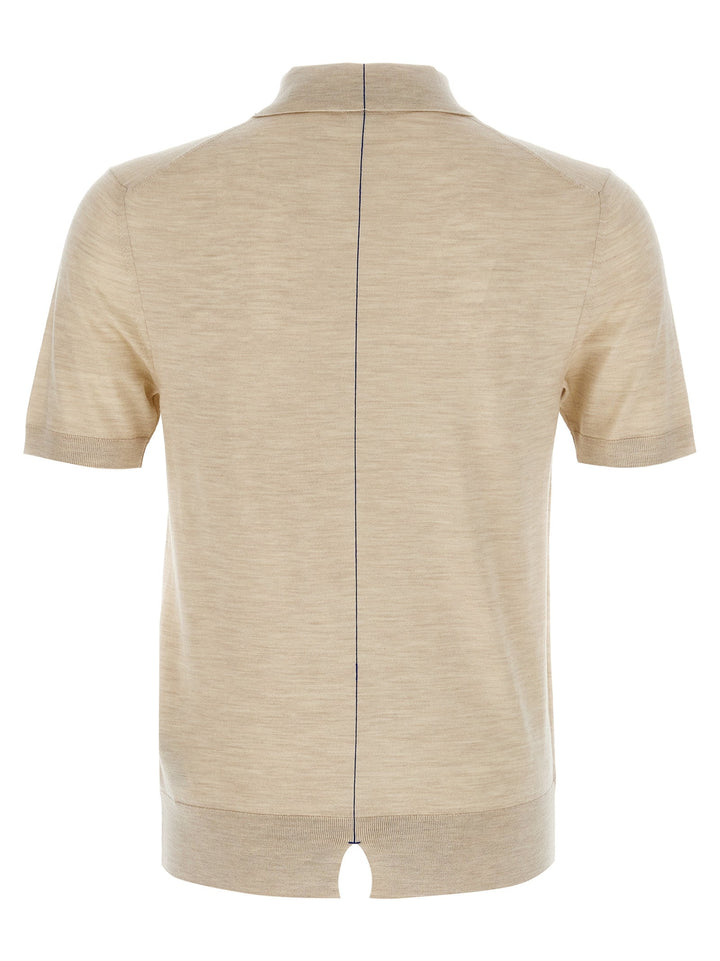 Burberry Beige Wool Polo Shirt