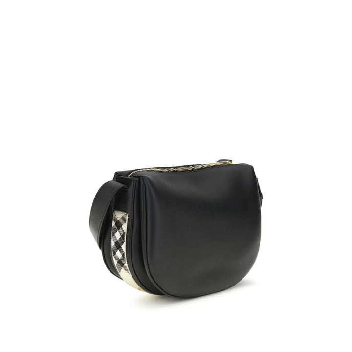 Burberry Black Calf Leather Bos Taurus Shoulder Bag