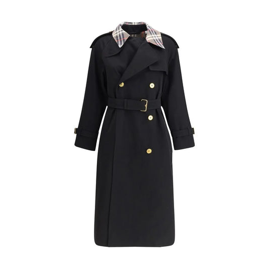 Burberry Black Cotton Coat