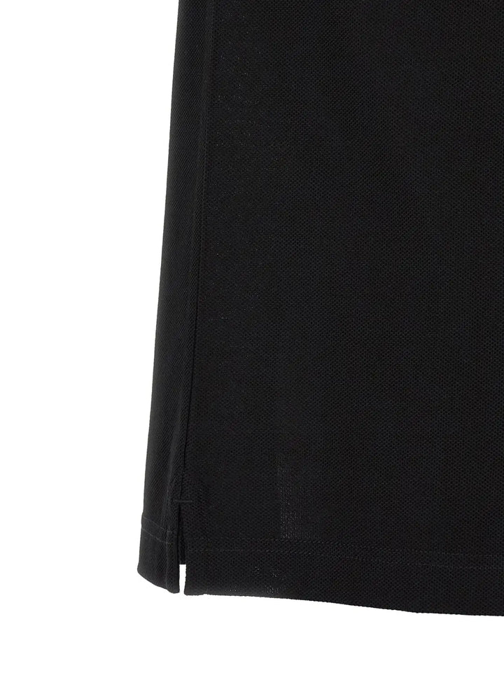 Burberry Black Cotton Polo Shirt