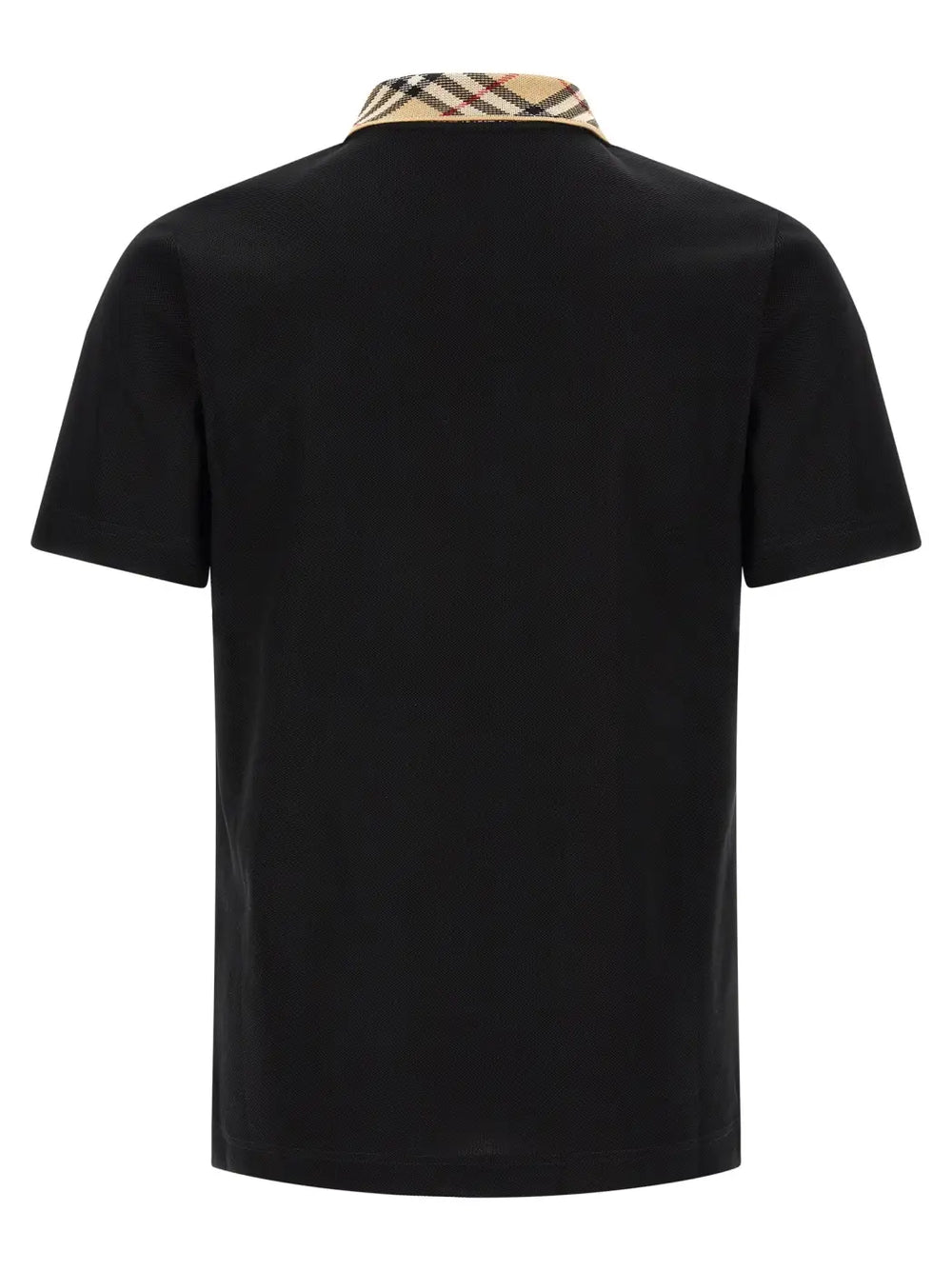 Burberry Black Cotton Polo Shirt