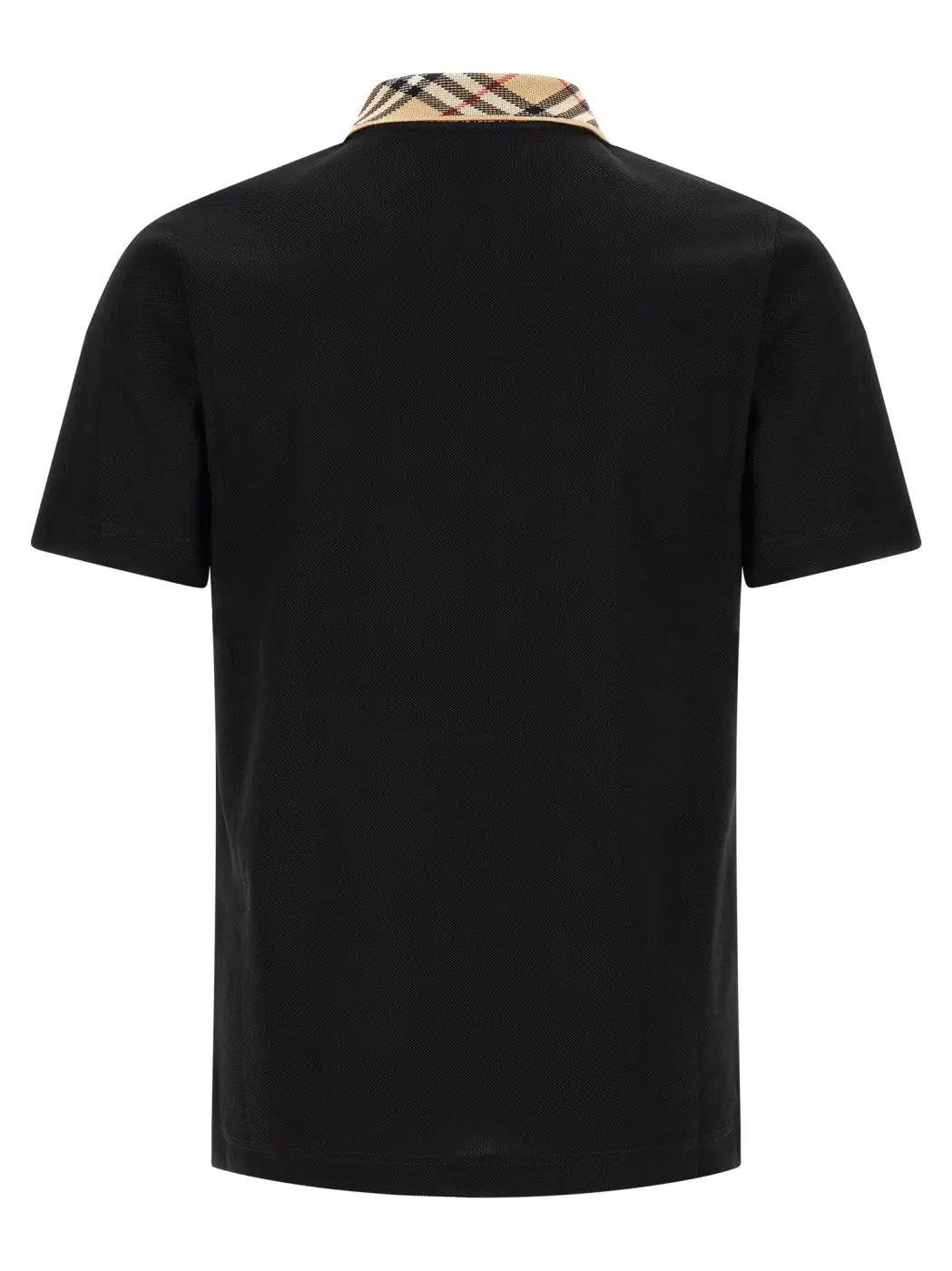 Burberry Black Cotton Polo Shirt