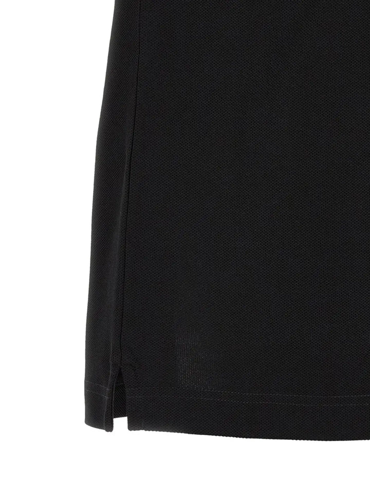 Burberry Black Cotton Polo Shirt
