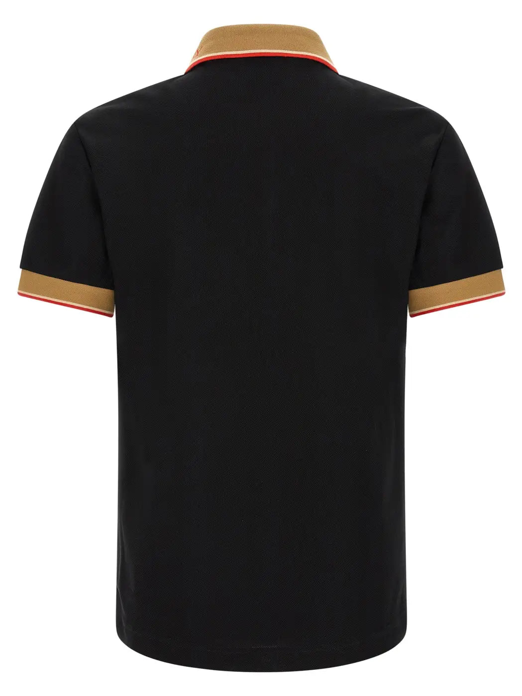 Burberry Black Cotton Polo Shirt