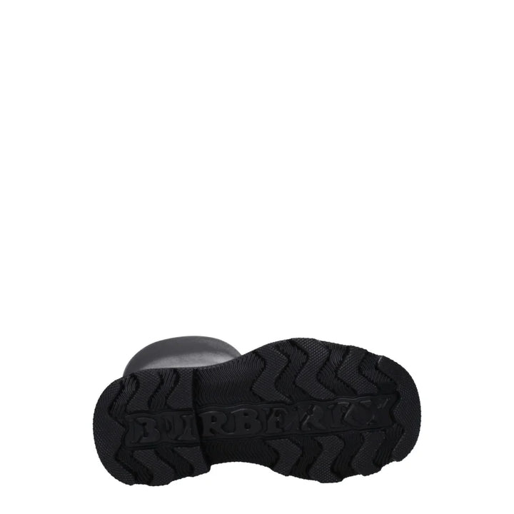 Burberry Black Cotton Rain Boots