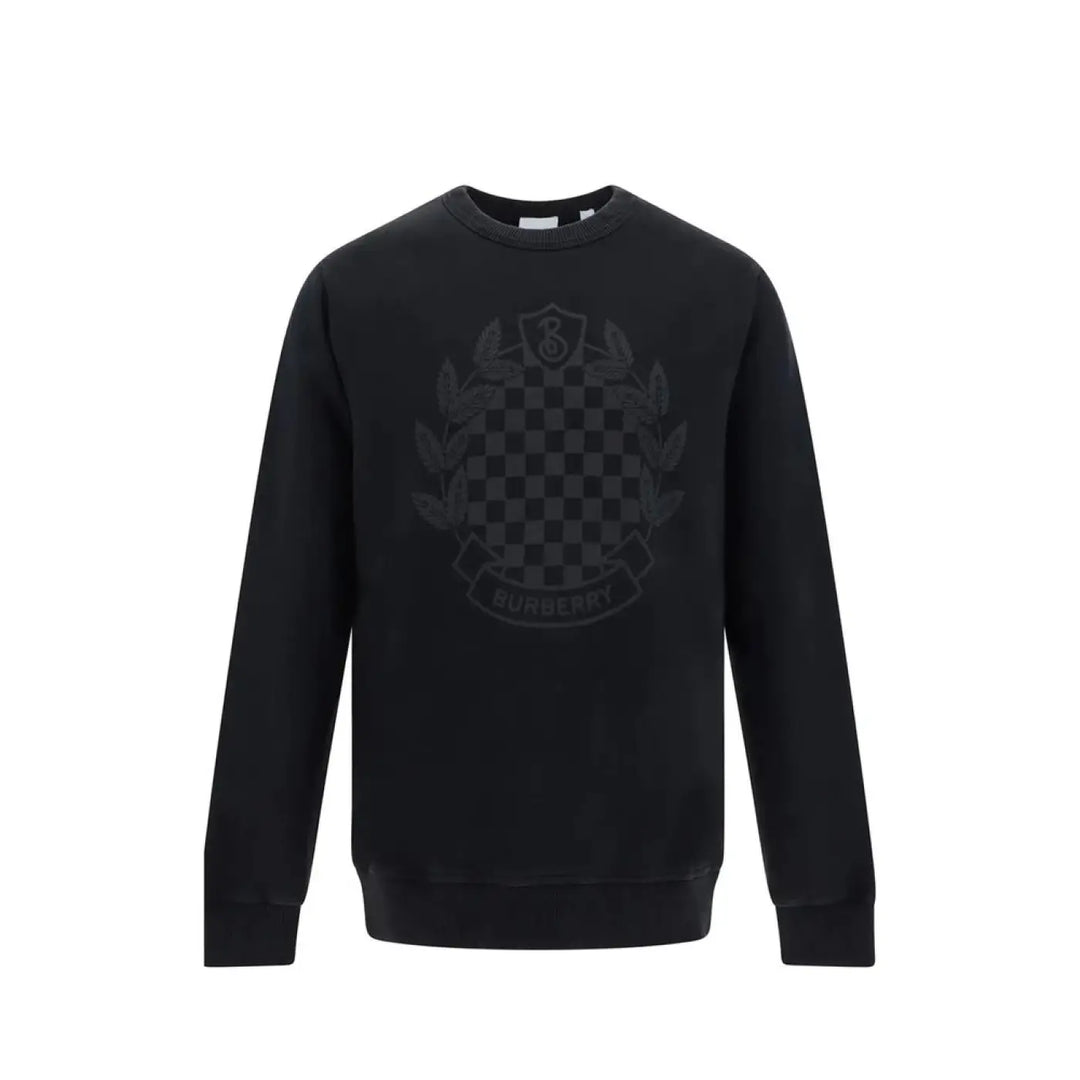 Burberry Black Cotton Sweatshirt