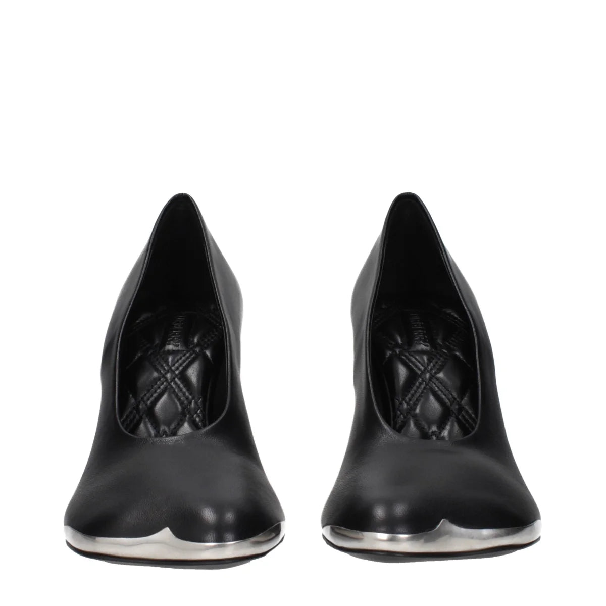 Burberry Black Leather High Heel Pumps
