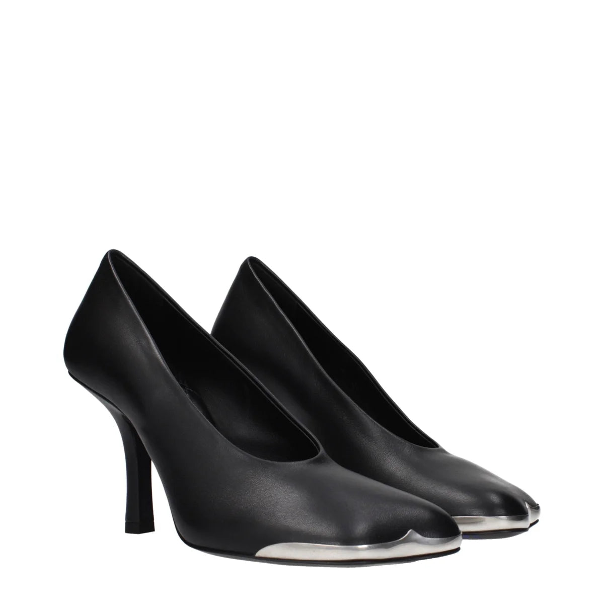 Burberry Black Leather High Heel Pumps