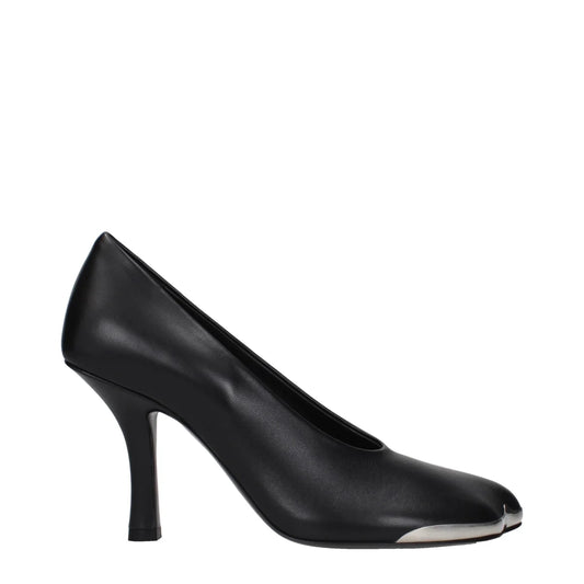 Burberry Black Leather High Heel Pumps