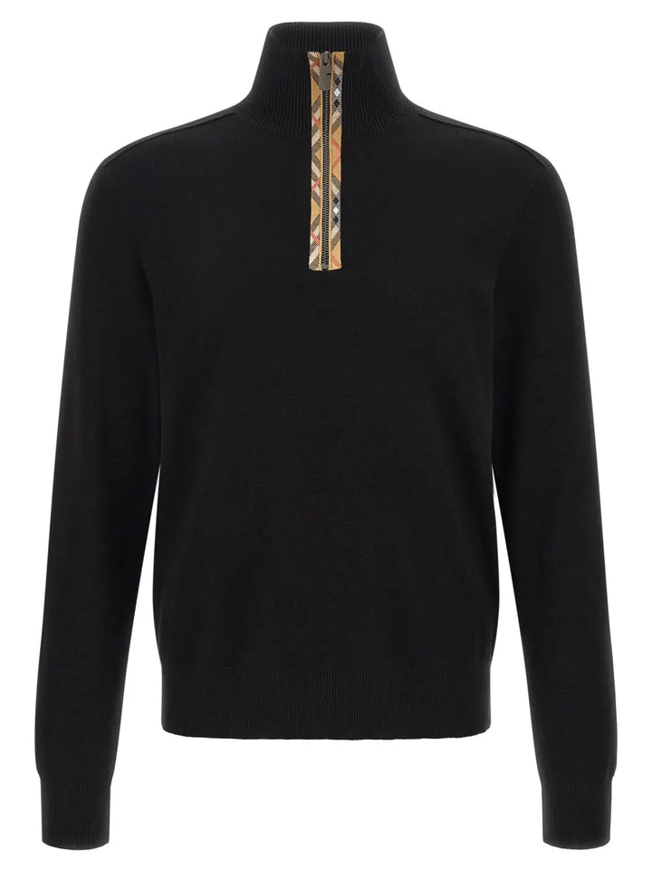 Burberry Black Wool Cardigan
