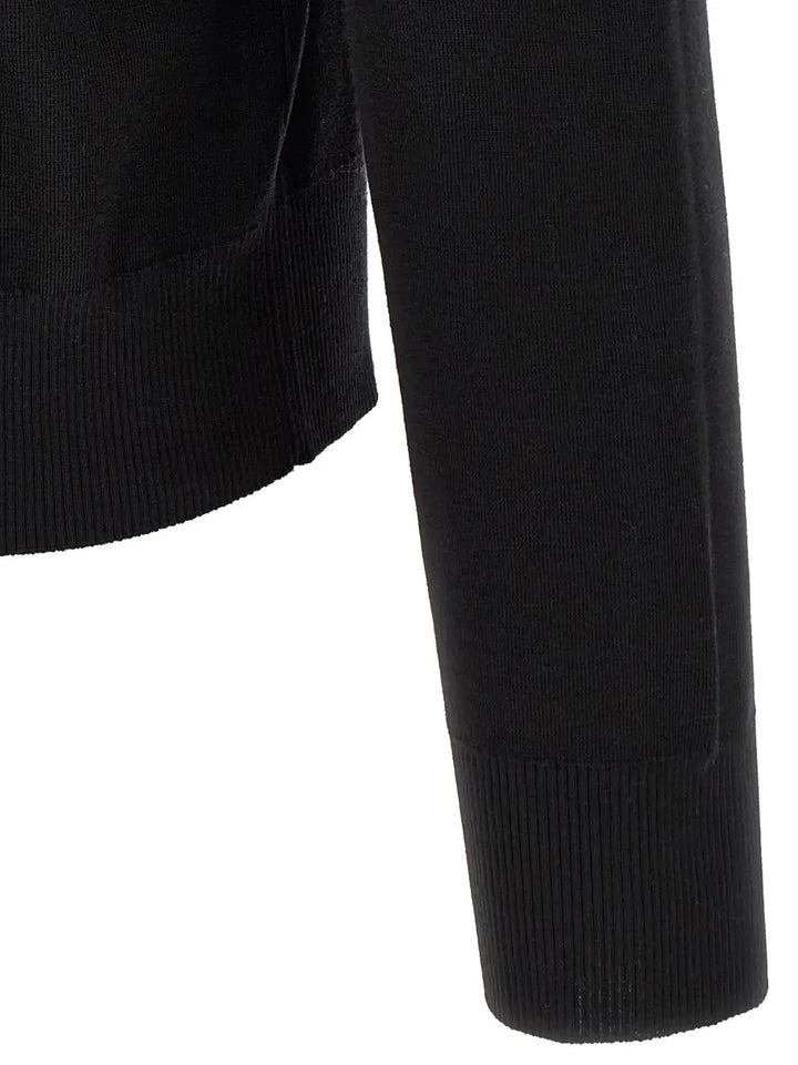 Burberry Black Wool Cardigan