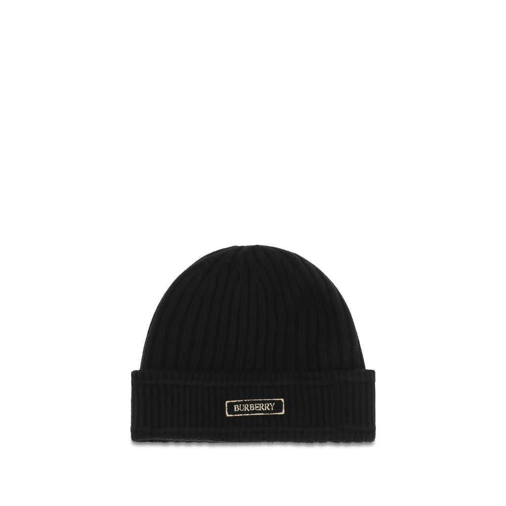 Burberry Black Wool Oves Aries Beanie