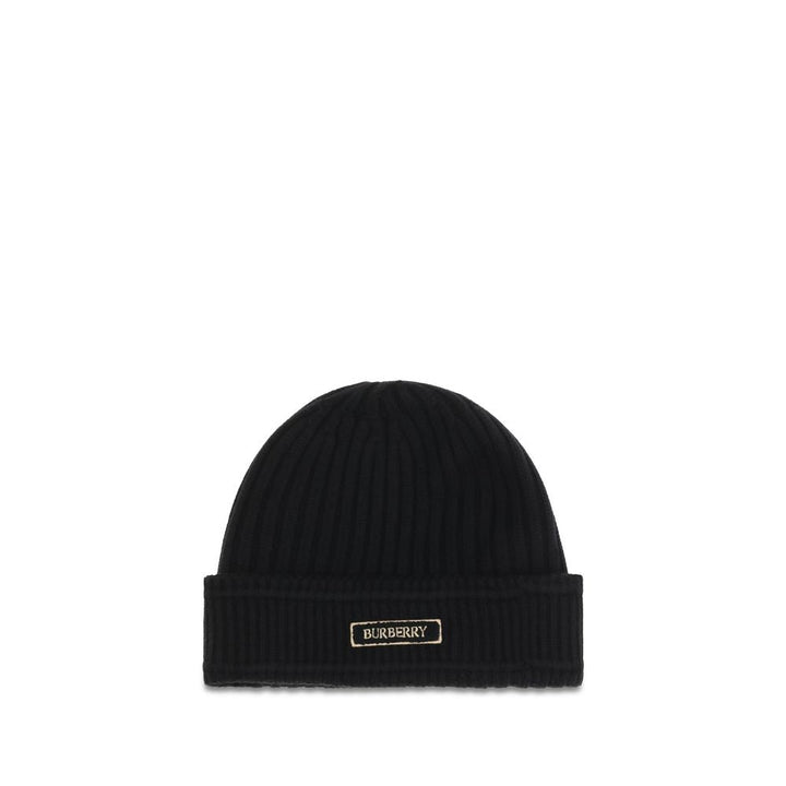 Burberry Black Wool Oves Aries Beanie