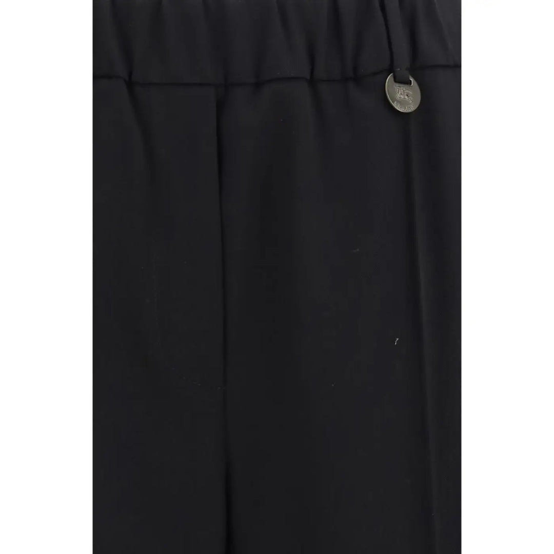 Burberry Black Wool Oves Aries Joggers (workout Pants)
