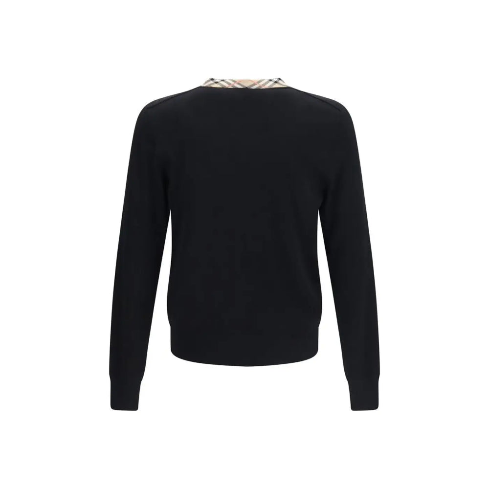 Burberry Black Wool Oves Aries Sweatshirt