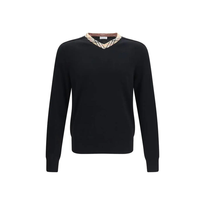 Burberry Black Wool Oves Aries Sweatshirt