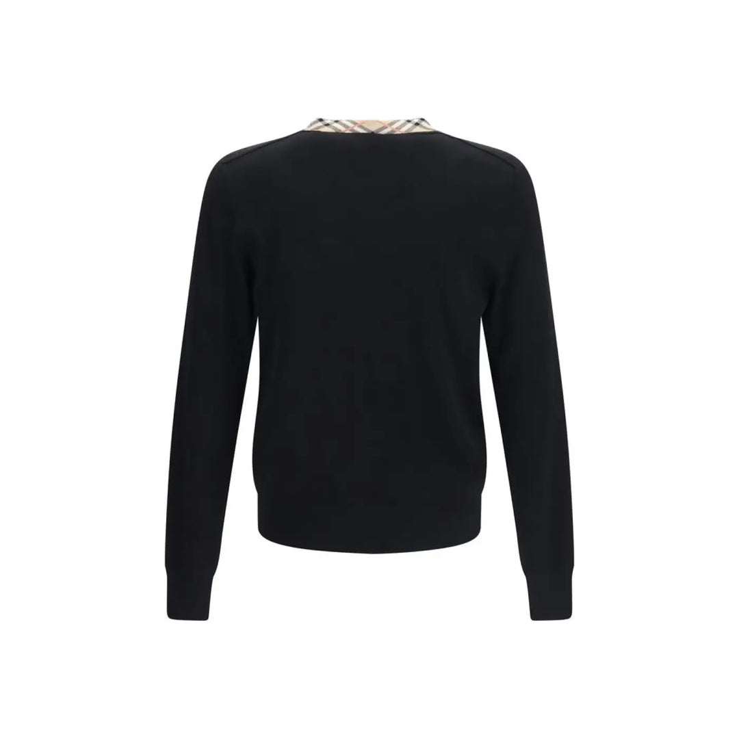 Burberry Black Wool Oves Aries Sweatshirt