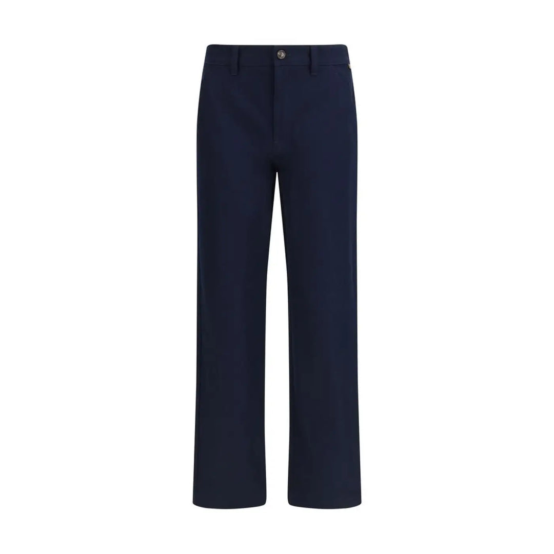 Burberry Blue Cotton Chino Pants