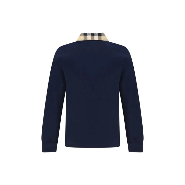 Burberry Blue Cotton Polo Shirt