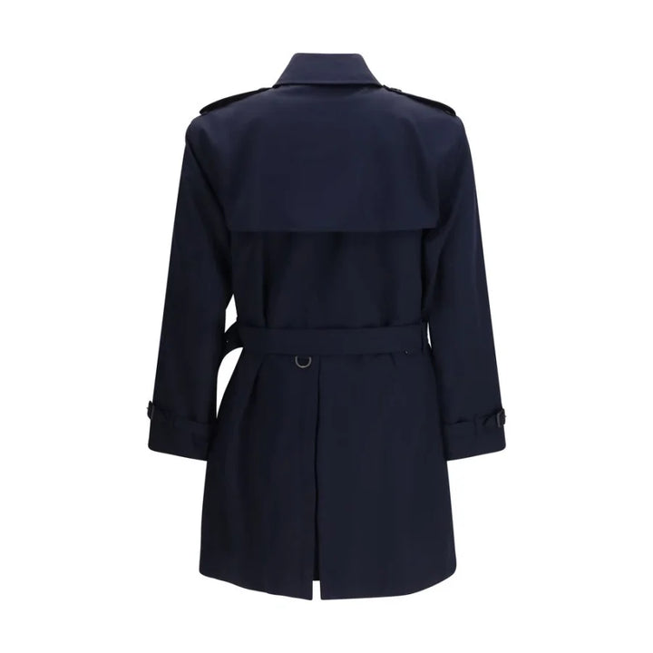 Burberry Blue Cotton Trench Coat
