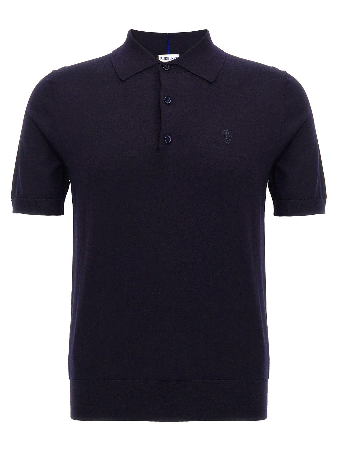 Burberry Blue Wool Polo Shirt