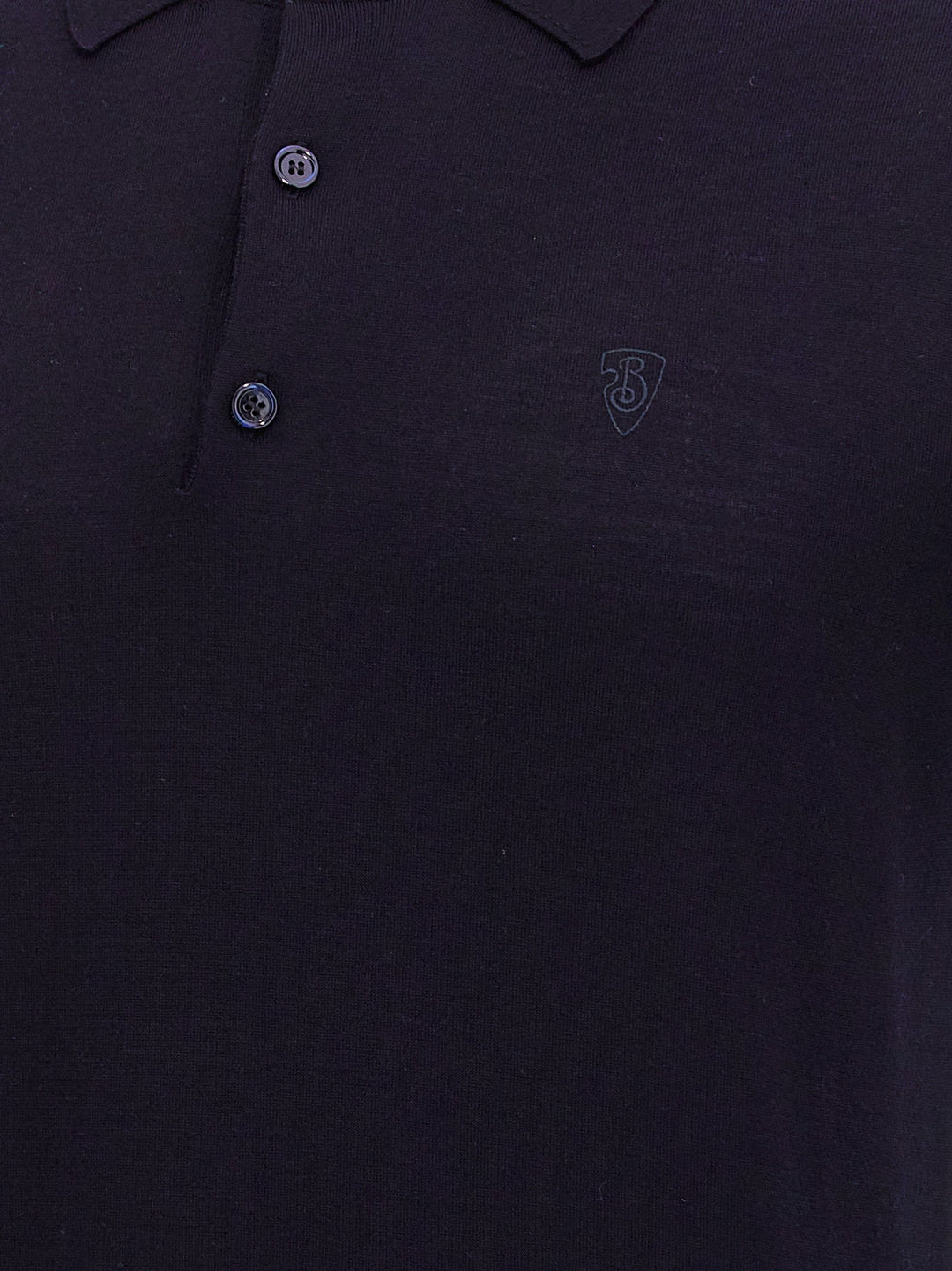 Burberry Blue Wool Polo Shirt