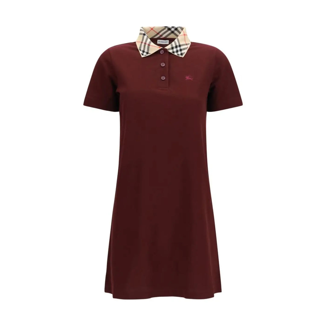 Burberry Bordeaux Cotton Casual Dress
