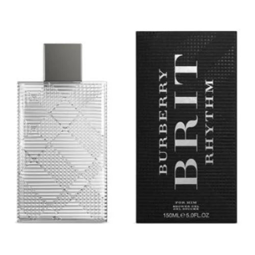 Burberry Brit Rhythm Mens Bath and Body with Basil Verveina Cedar Wood Men’s &