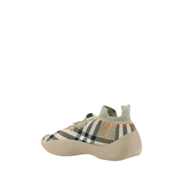 Burberry Brown Elastane Platform Sneakers