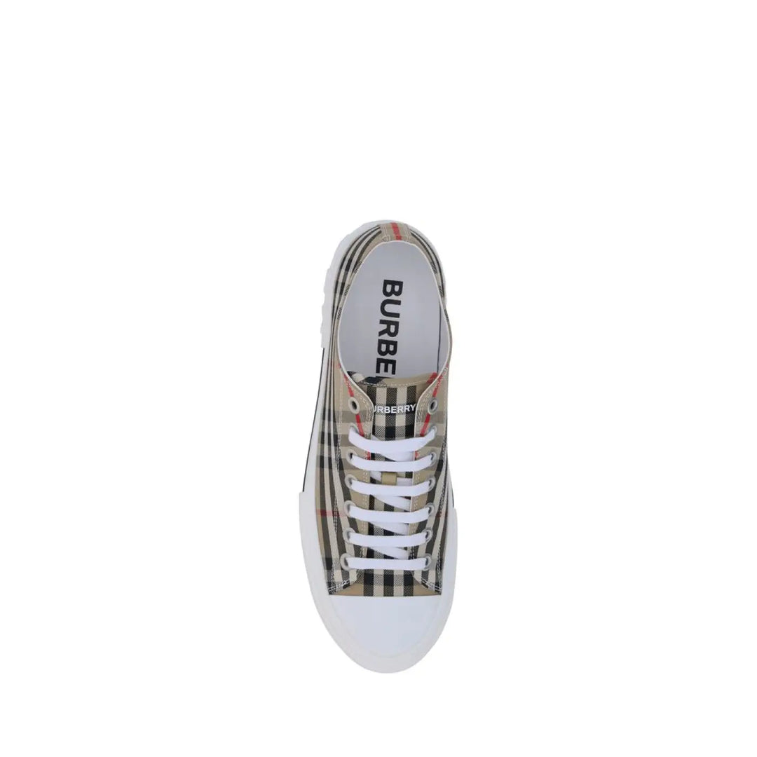 Burberry Brown Synthetic Low Top Sneakers