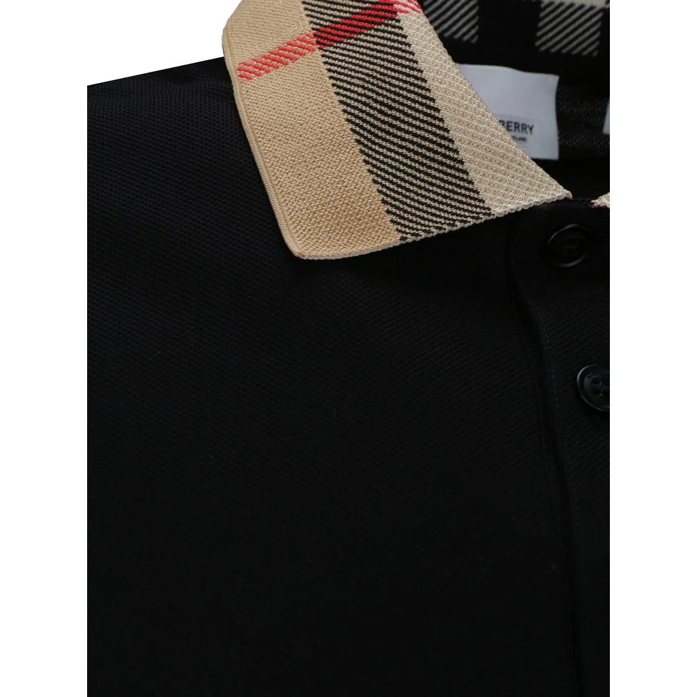 Burberry Cotton Cody Polo Shirt with Archivio Check Collar