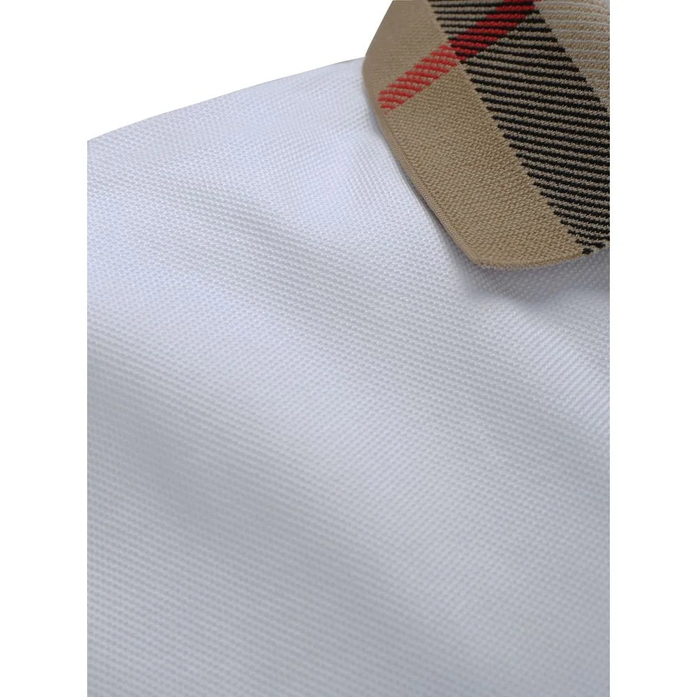 Burberry Cotton Cody Polo Shirt with Archivio Check Collar