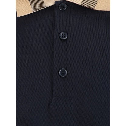 Burberry Cotton Polo Shirt with Archivio Check Pattern