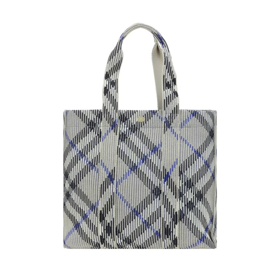 Burberry Gray Fabric Shoulder Bag
