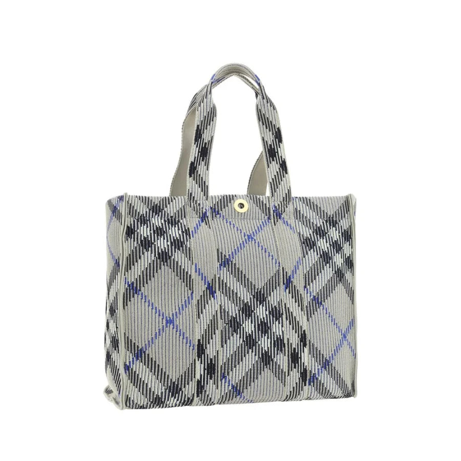 Burberry Gray Fabric Shoulder Bag