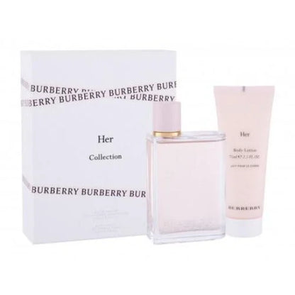 Burberry Her Perfume Gift Set with Eau De Parfum and Body Lotion Women’s Sets