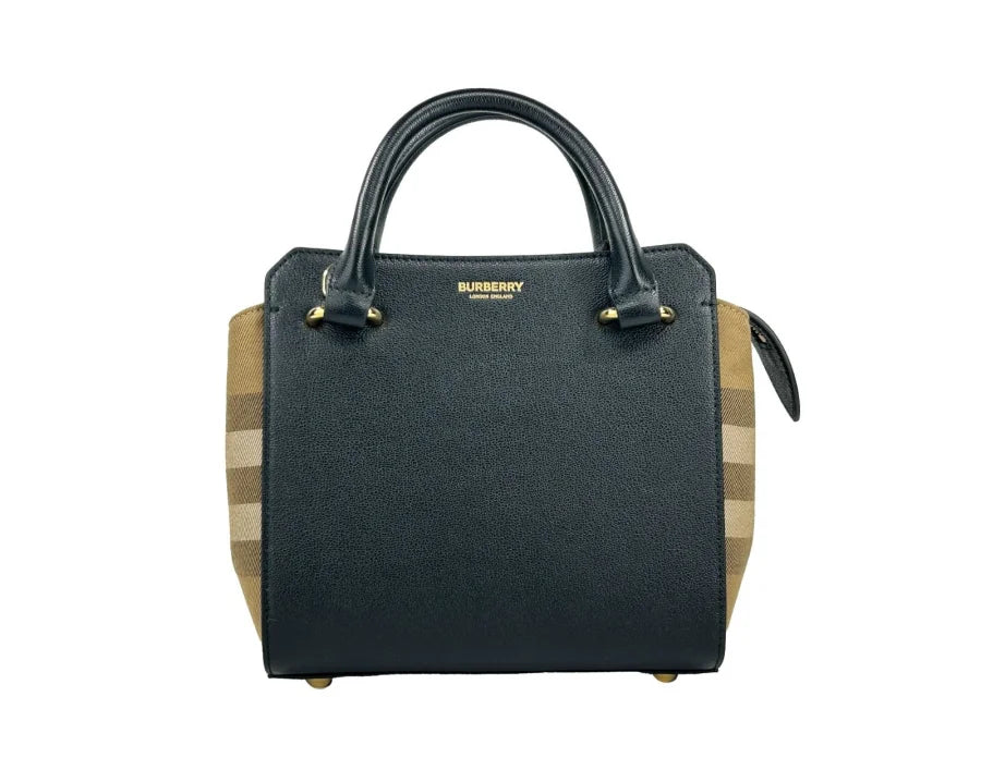 Burberry Mini Banwell Leather Tote Bag Purse