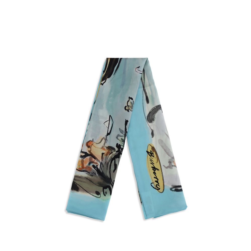Burberry Multicolor Silk Scarf