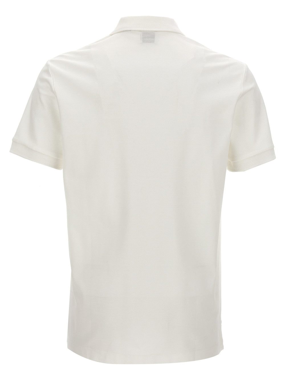 Burberry White Cotton Polo Shirt